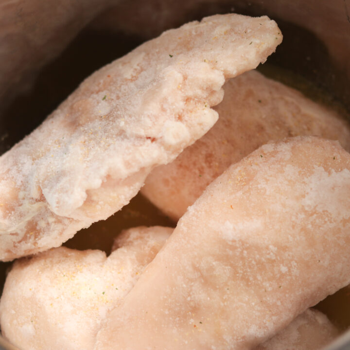 Frozen Chicken Breasts in Pressure Cooker