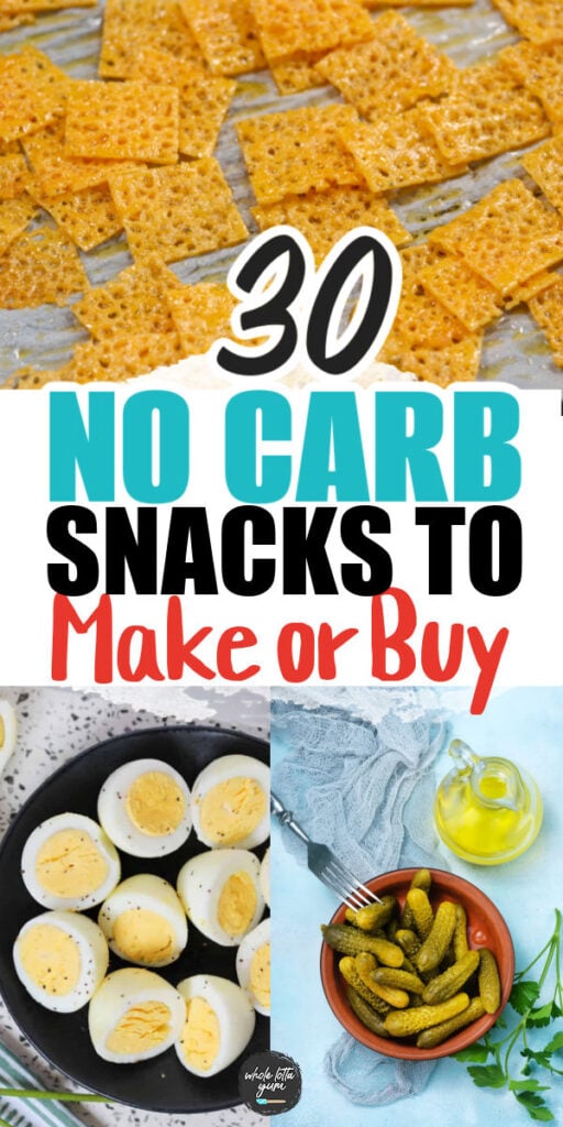 no carb recipes that make great snacks social media image