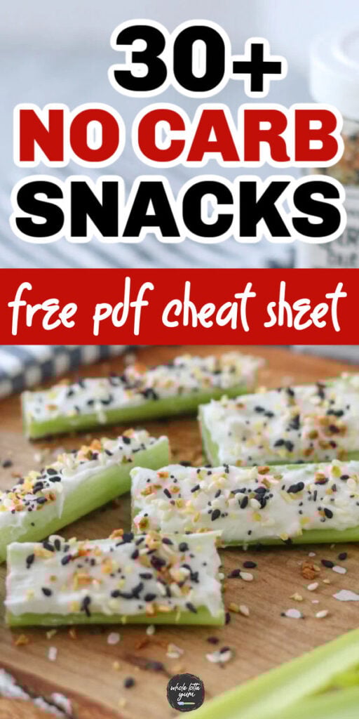no carb snacks recipes list of ideas