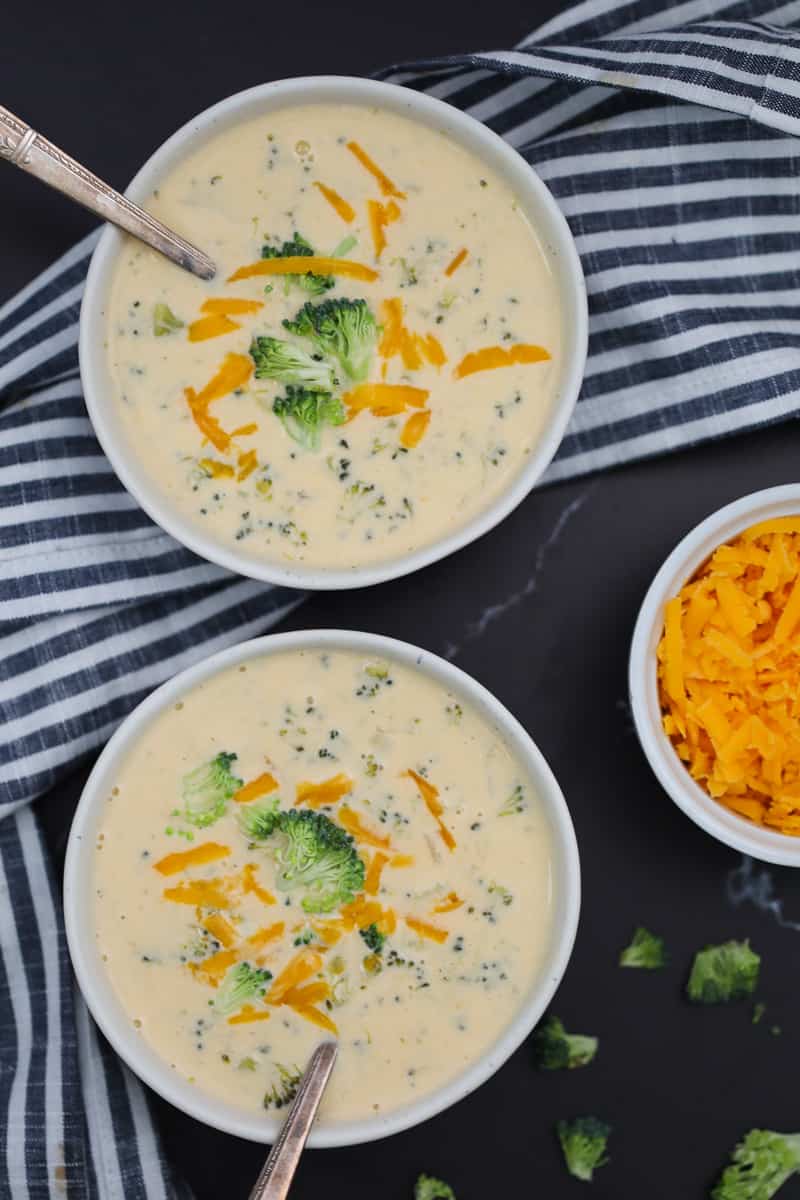 Instant pot broccoli cheddar soup online keto