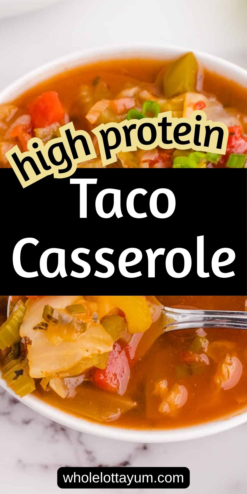 High Protein Taco Casserole