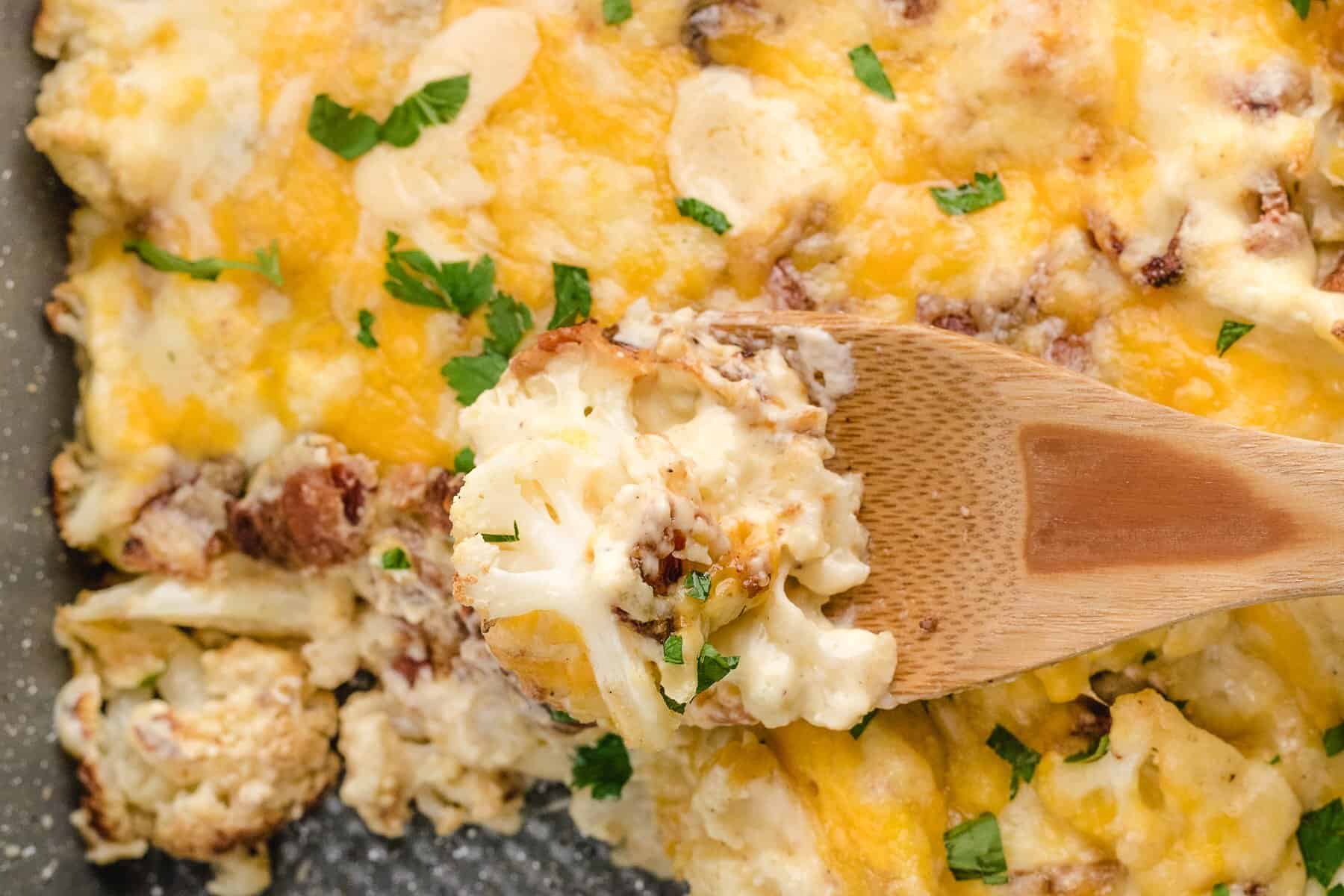 loaded cauliflower casserole low carb