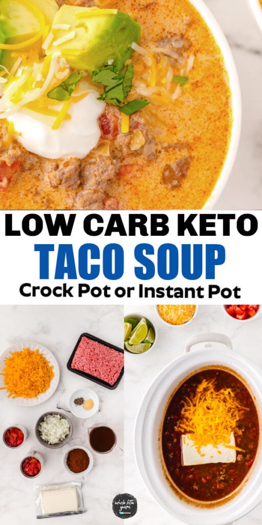 crock pot taco soup pin for social media