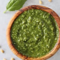 Homemade Pesto: How to Make & Store (It's GF/Low Carb/ Keto Pesto too!)