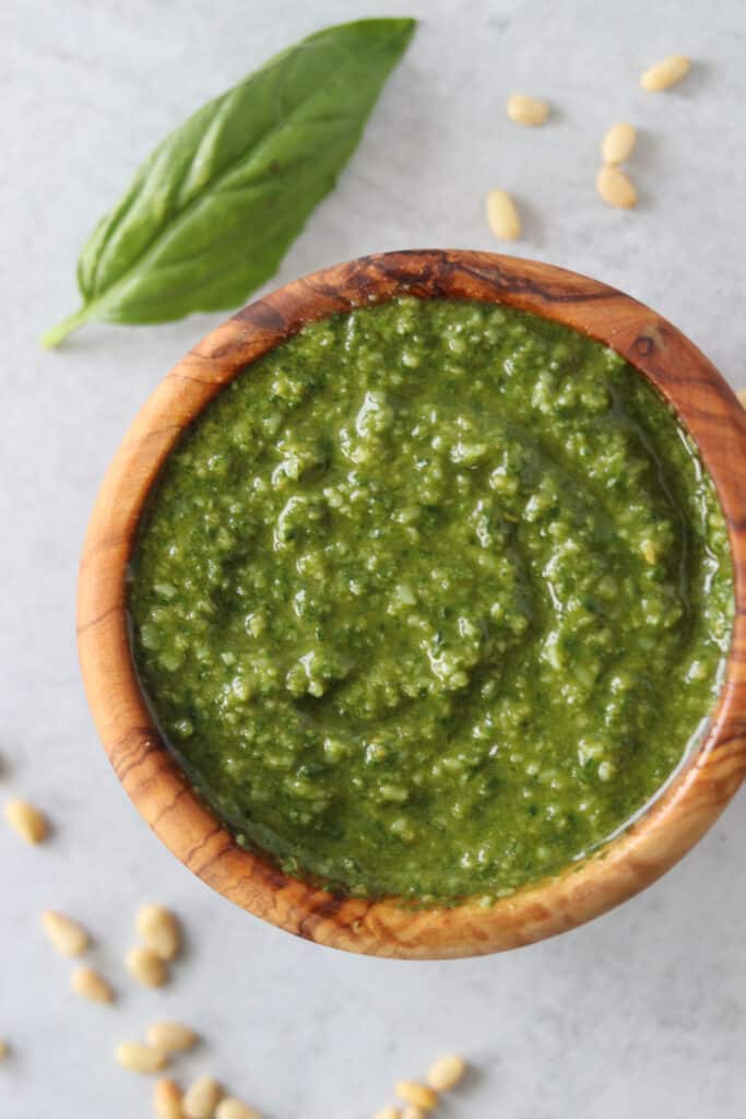 Keto Basil Pesto Sauce Whole Lotta Yum