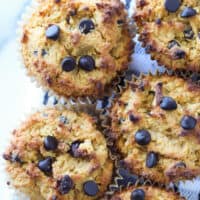 Low Carb Keto Pumpkin Muffins with Chocolate Chips