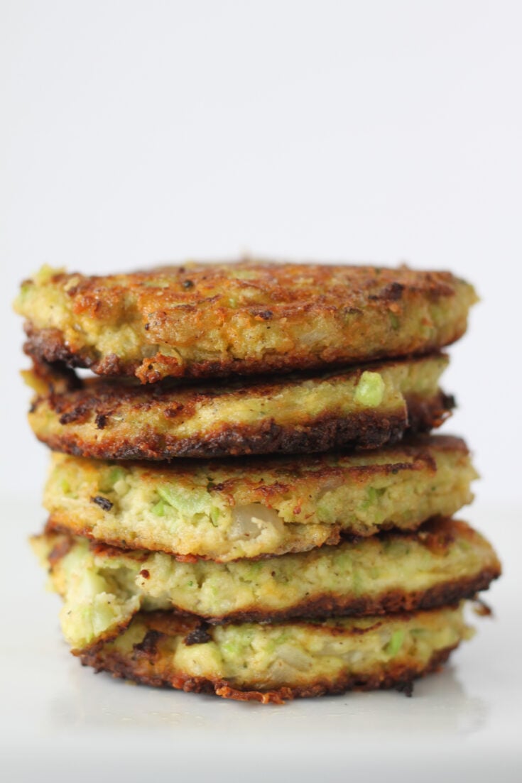 Pan Fried Broccoli Cakes ( Gluten Free Keto Broccoli Fritters)