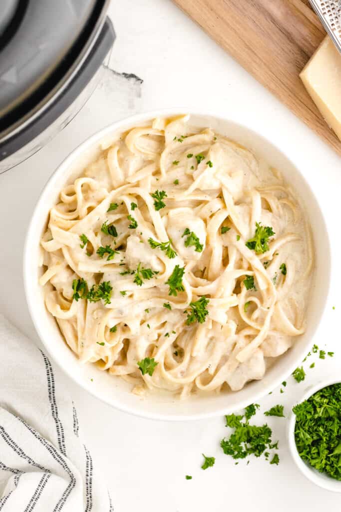 The BEST Instant Pot Alfredo with Chicken