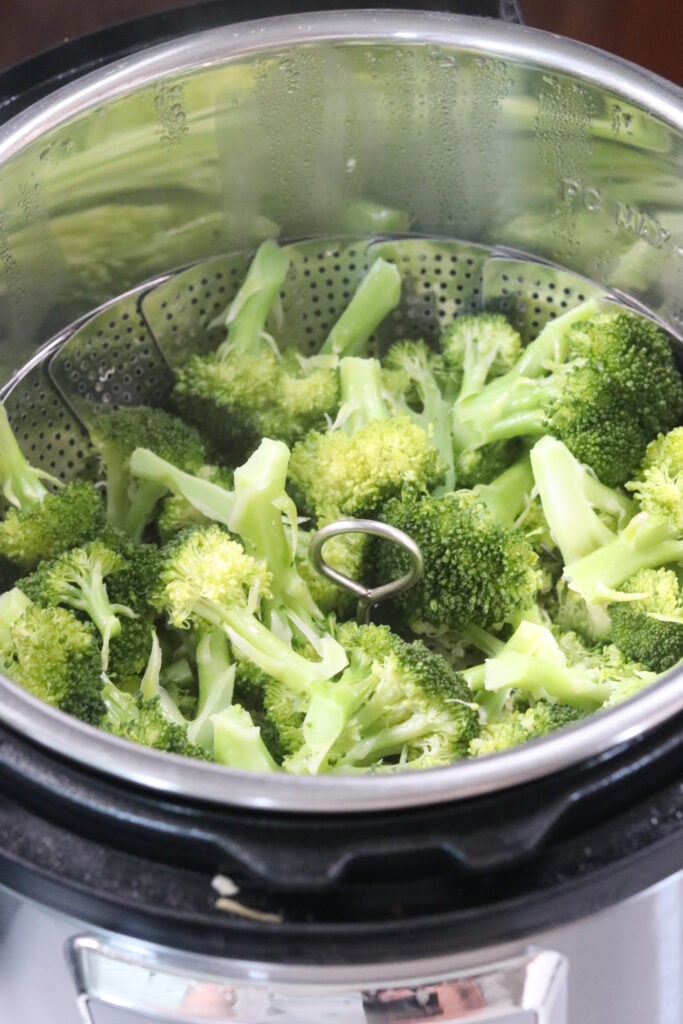 Instant Pot Steamed Broccoli (Pressure Cooker Broccoli) • Dishing Delish