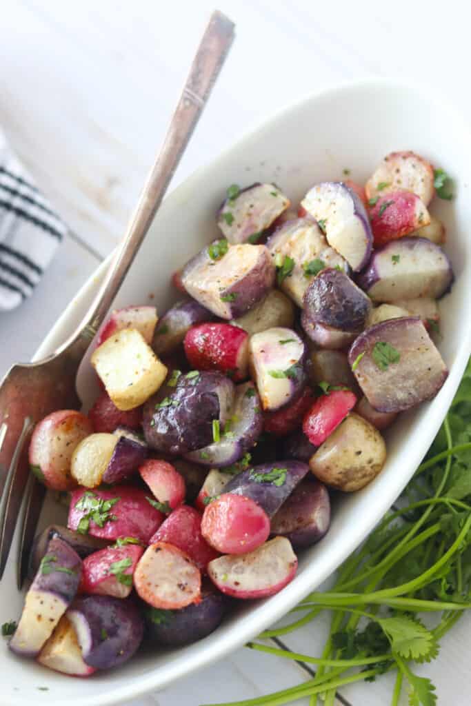 Roasted Radishes Recipe - Healthier Steps