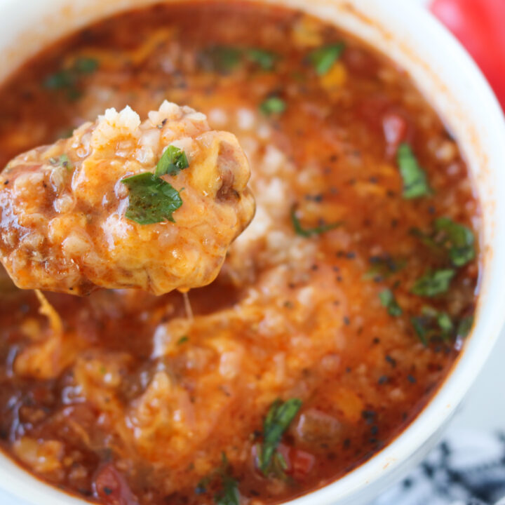 Easy Stuffed Pepper Soup Recipe (Crockpot, IP & Stove)