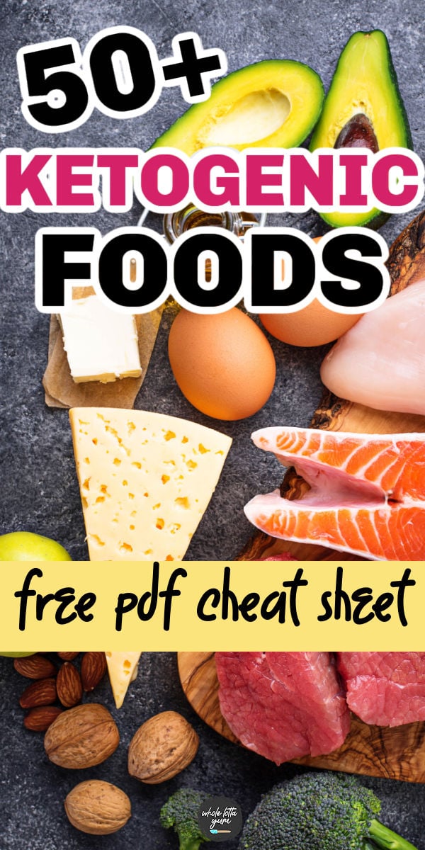keto list of foods free pdf