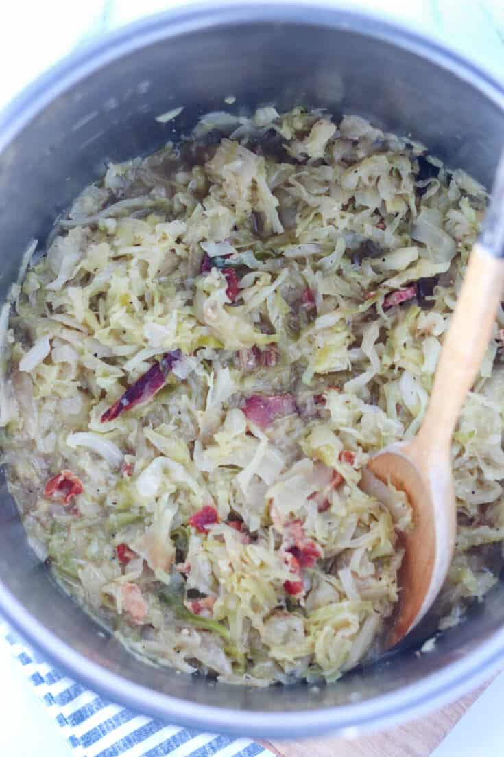 Instant Pot Cabbage and Bacon Whole Lotta Yum