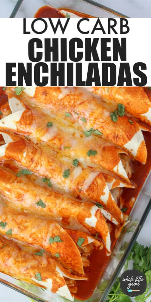 Low Carb Keto Chicken Enchiladas Whole Lotta Yum