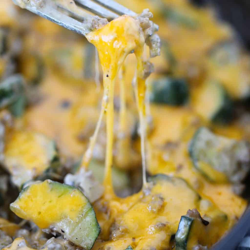 Ground Beef Zucchini Casserole (Keto, Low Carb, GF) Whole Lotta Yum