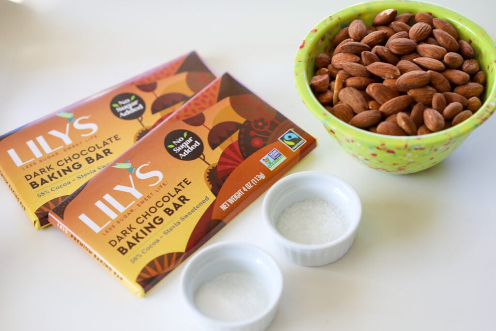 what's in sugar free chocolate covered almonds