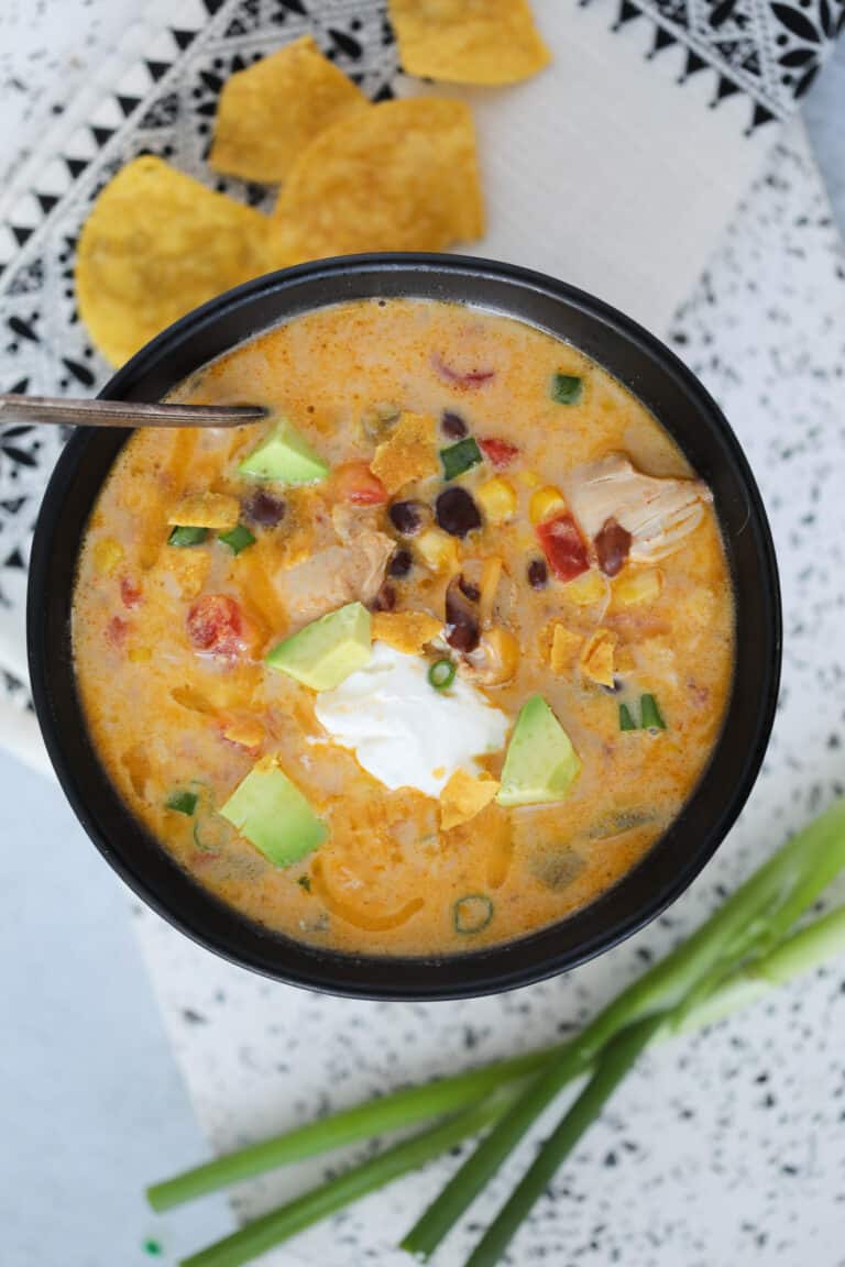 Creamy Chicken Taco Soup (Instant Pot) Whole Lotta Yum