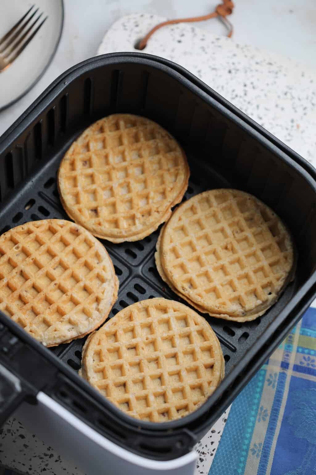 Air Fryer Frozen Waffles (Eggos or Trader Joes) Whole Lotta Yum