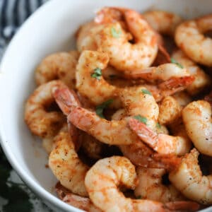 the shrimp air fryer recipe ready to serve