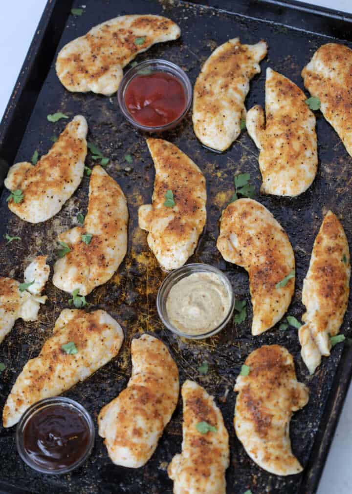 Healthy Baked Chicken Tenders (No Breading) Whole Lotta Yum