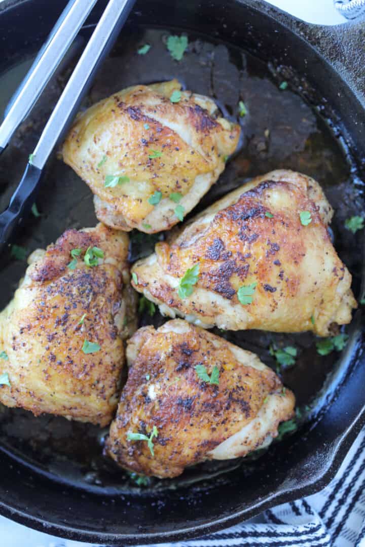 Easy Stove Top Chicken Thighs Whole Lotta Yum