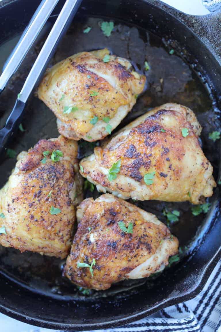 Easy Stove Top Chicken Thighs Whole Lotta Yum