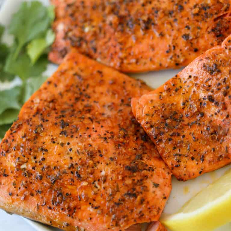 Garlic Herb Garlic Herb Frozen Salmon in Air Fryer Whole Lotta Yum