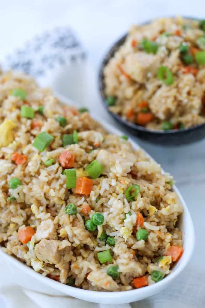 Instant Pot Chicken Fried Rice - Whole Lotta Yum