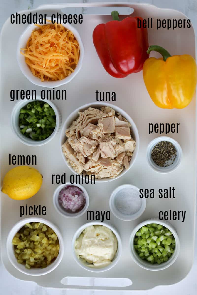 Tuna Stuffed Peppers - Whole Lotta Yum