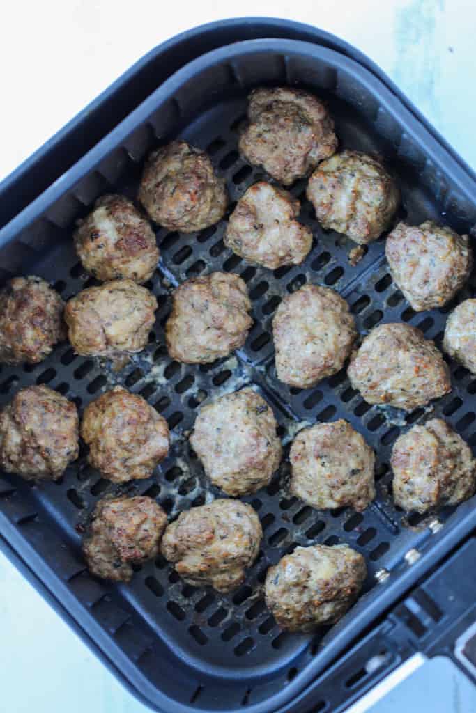 Meatballs in Air Fryer Recipe - Whole Lotta Yum