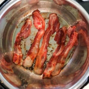 bacon instant pot recipe cooking on Saute
