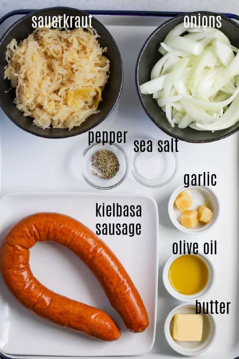 Kielbasa and Sauerkraut (Stovetop Recipe) Whole Lotta Yum