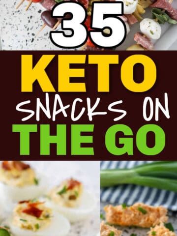easy keto snacks pin