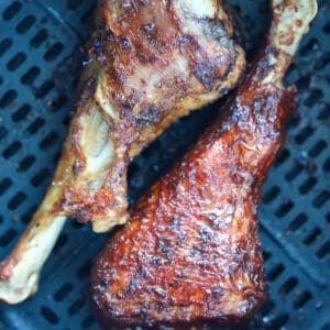 air fryer turkey legs up or down