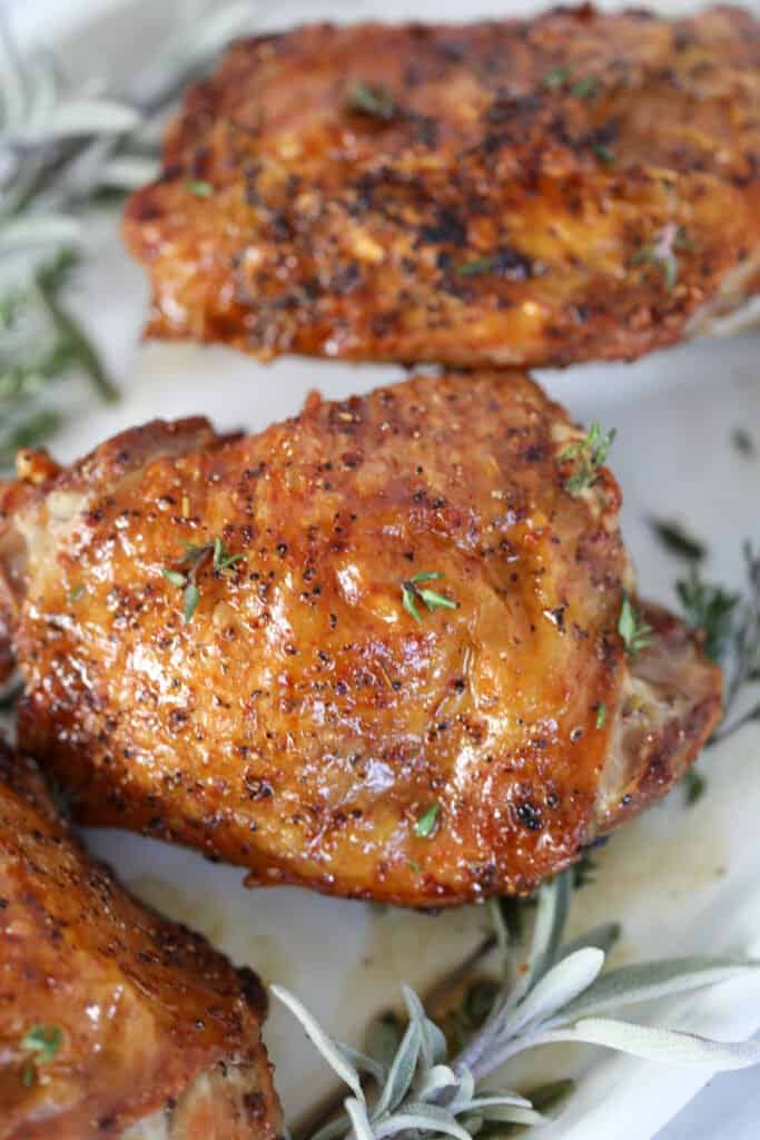 Easy Juicy Air Fryer Turkey Thighs Recipe • The Fresh Cooky