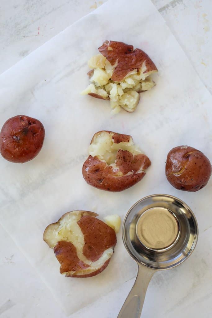 4 smash with cup smashed potatoes