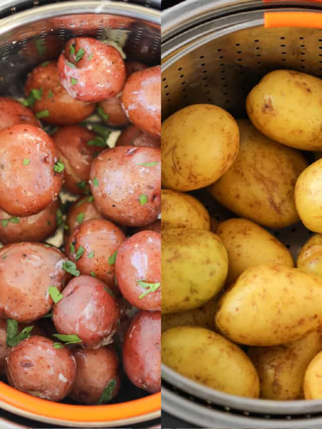 Instant pot boiled potatoes Whole Lotta Yum