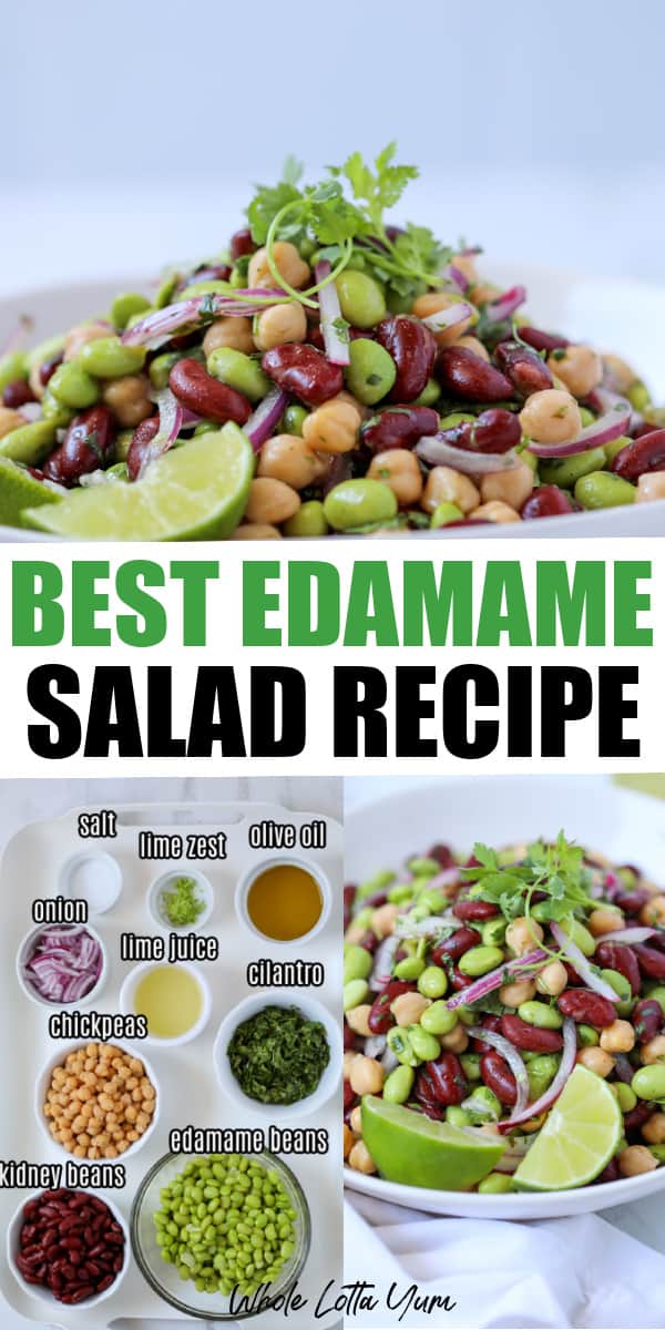 Healthy Bean Salad with Edamame Whole Lotta Yum