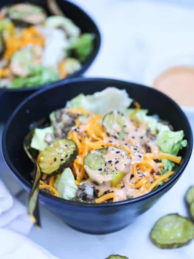 Big Mac salad Whole Lotta Yum