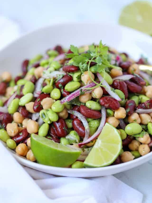 Healthy Edamame Salad Whole Lotta Yum