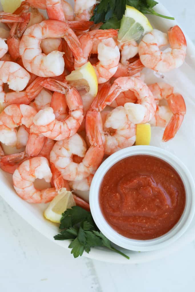 Shrimp Cocktail w/ Keto Cocktail Sauce - Culinary Lion