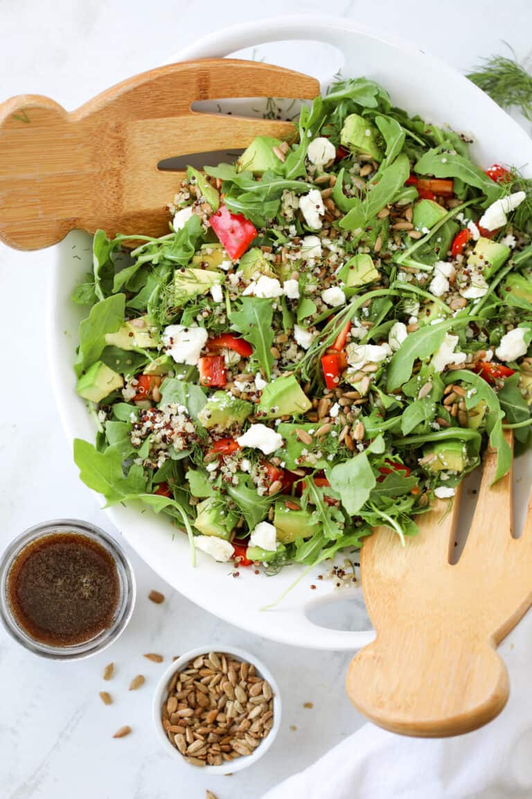 Arugula Quinoa Salad with Avocado Whole Lotta Yum