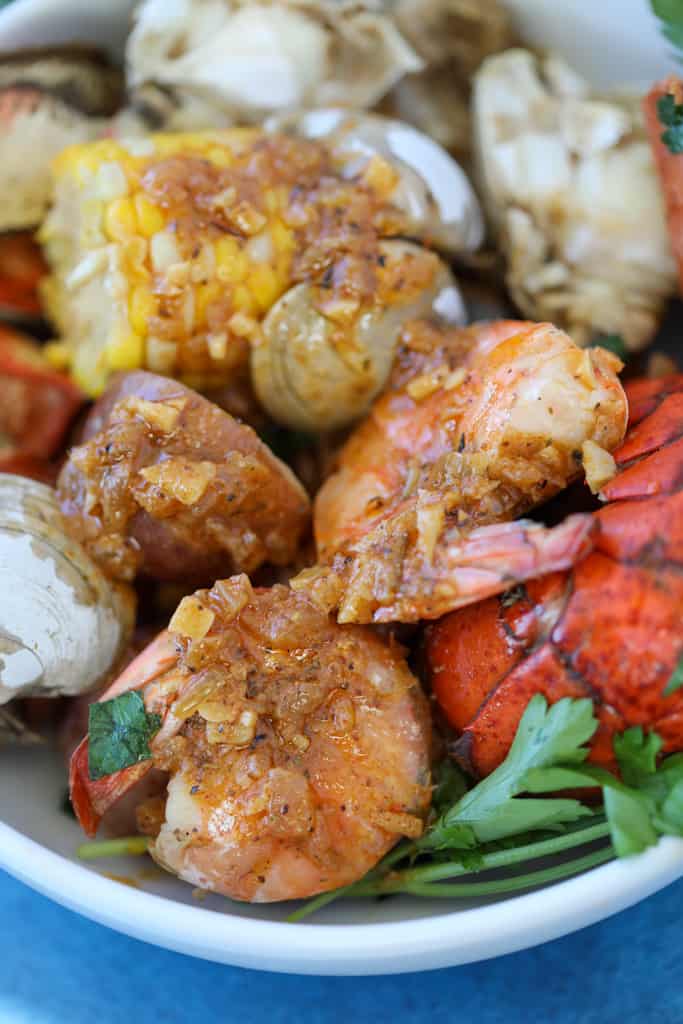 Garlic Butter Cajun Seafood Boil Sauce - Razzle Dazzle Life