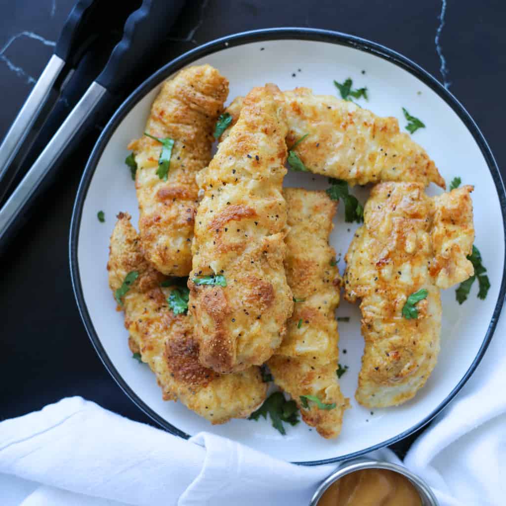 Air Fryer Chicken Tenders (With Flour No Breadcrumbs)