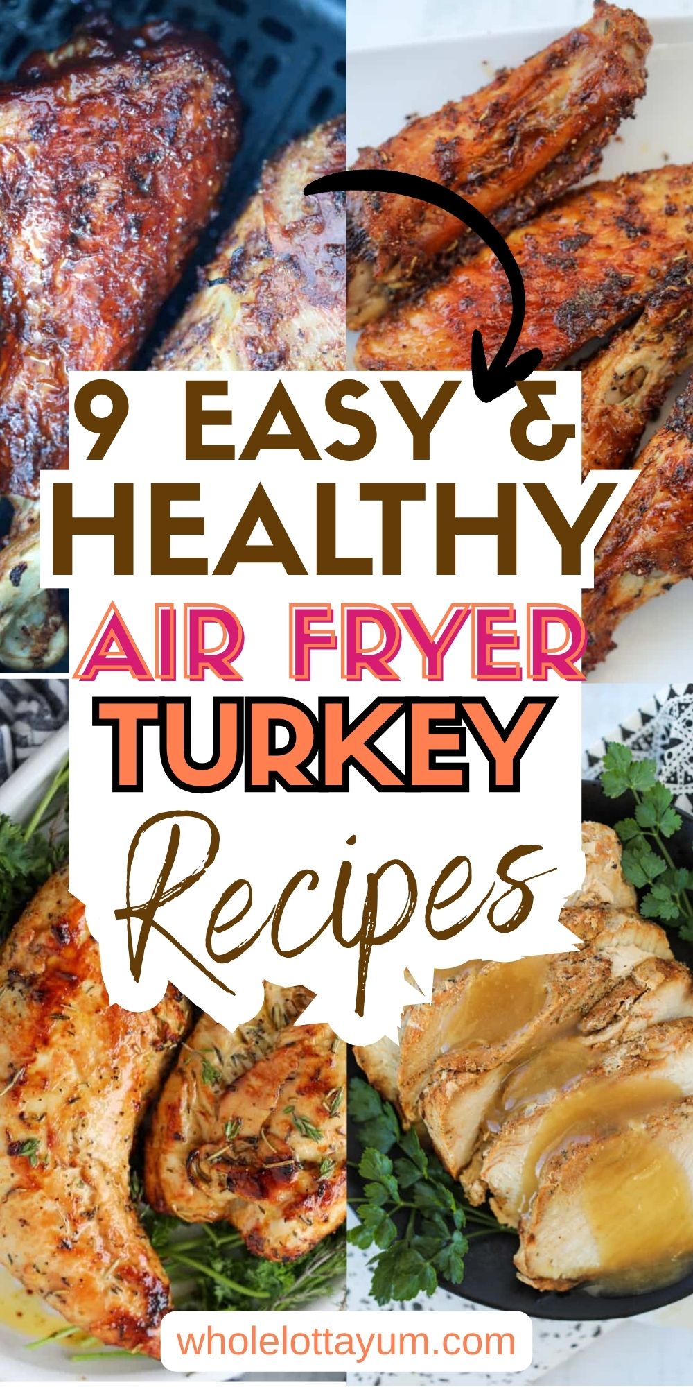 9 Air Fryer Turkey Recipes Pinterest pins