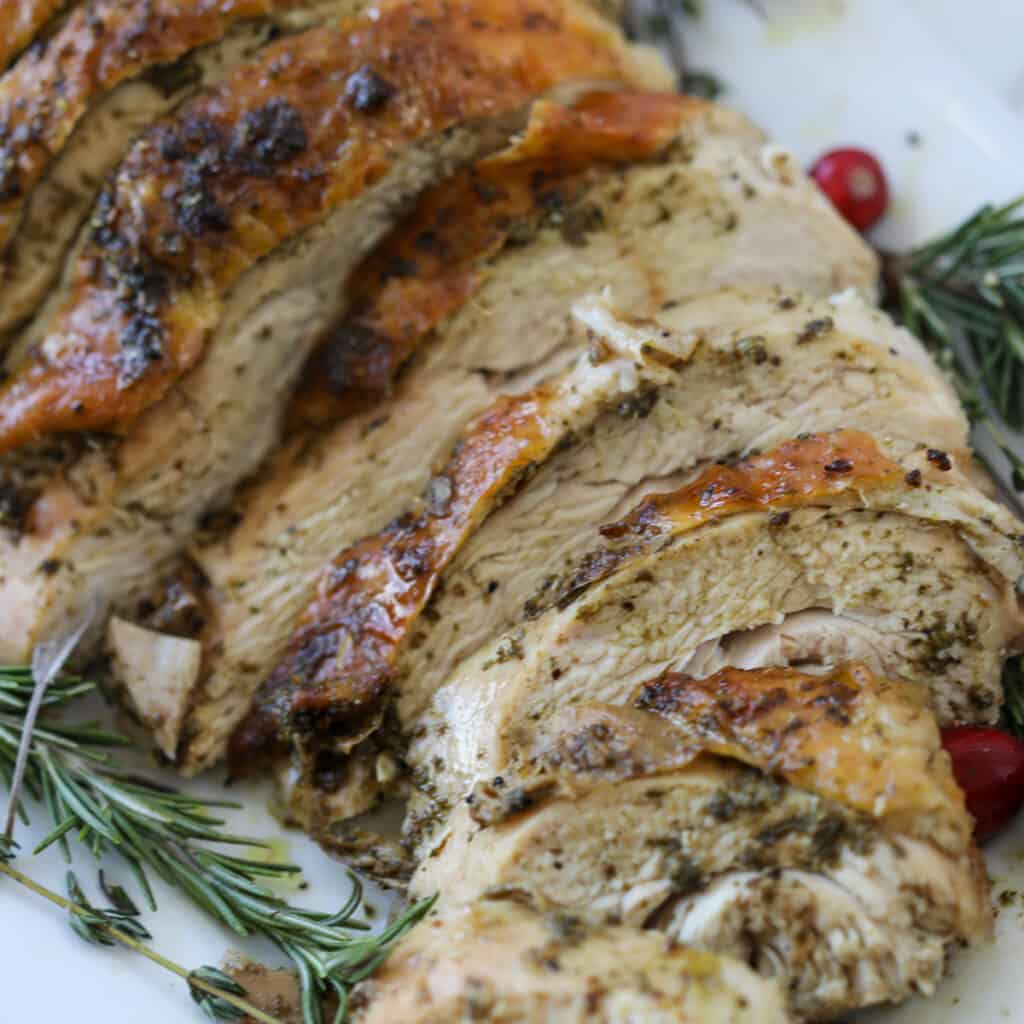 Herb Roast Half Turkey Breast Recipe (Split Turkey Breast)