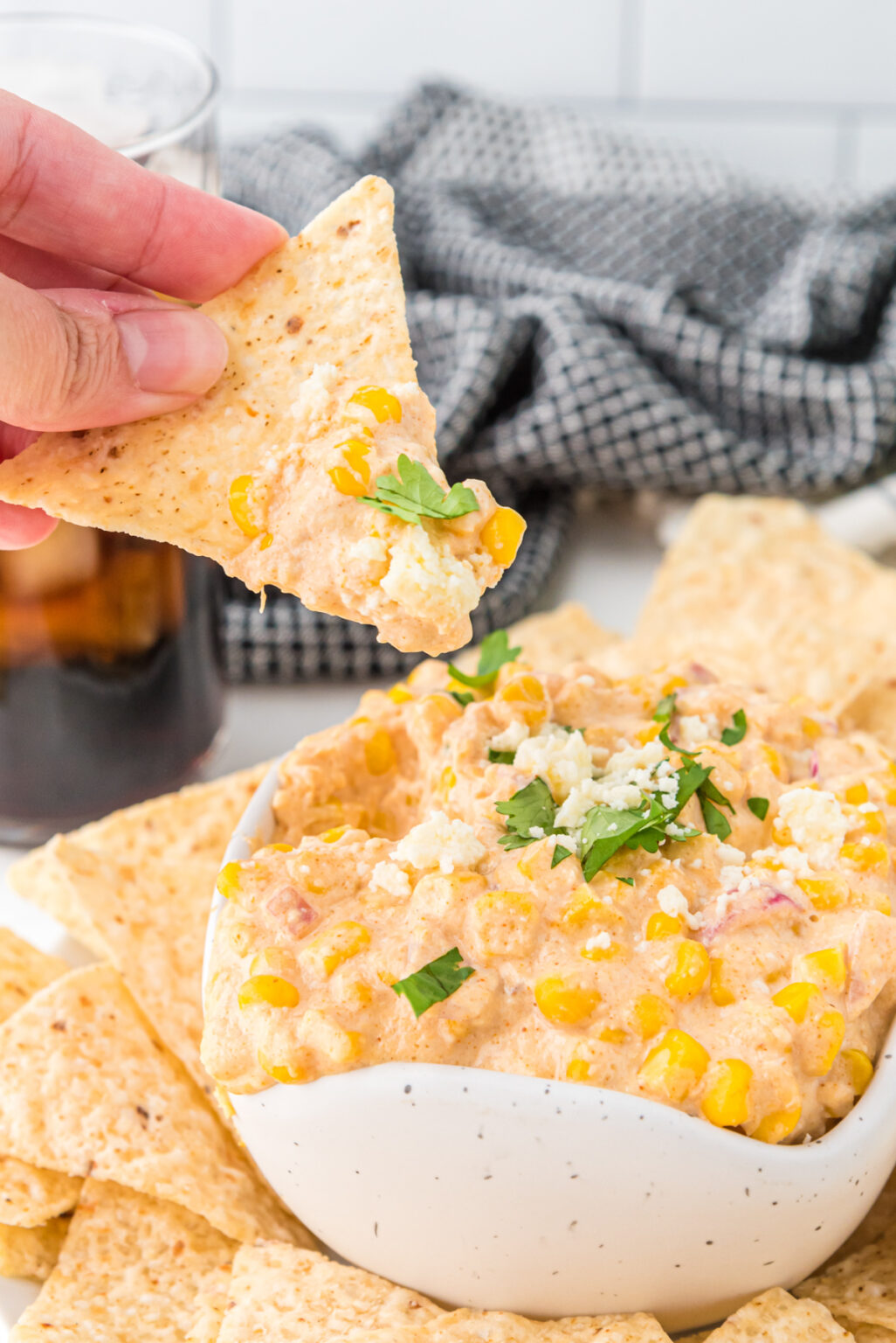 Easy Mexican Corn Dip with Cream Cheese Elotes Dip Recipe