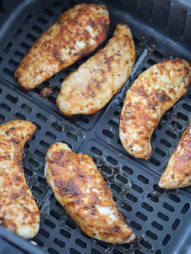 Air Fryer Frozen Chicken Tenders (No Breading) Whole Lotta Yum