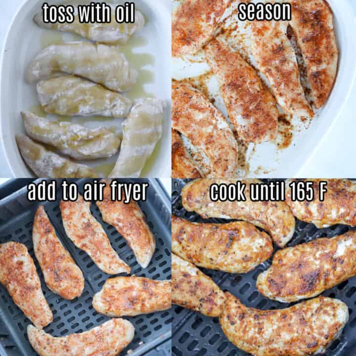 Air Fryer Frozen Chicken Tenderloins (Easy & Healthy Recipe!)