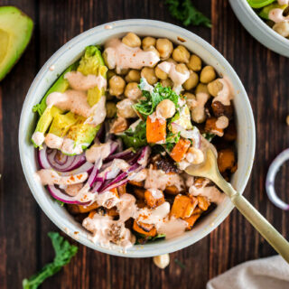 sweet potato chickpea buddha bowl